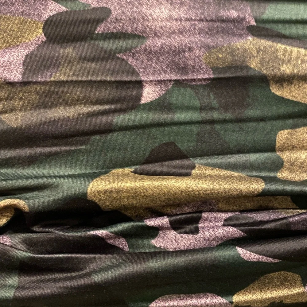 Nike Dri-Fit Trail Printed Wrap Neck CAMO Brown NWT